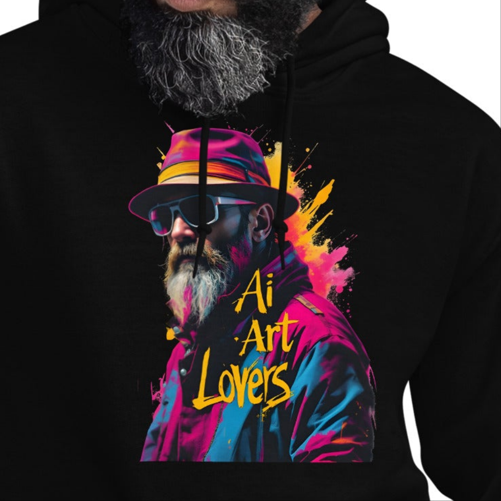 Unisex Twin print gravy Ai style art lover Hoodie
