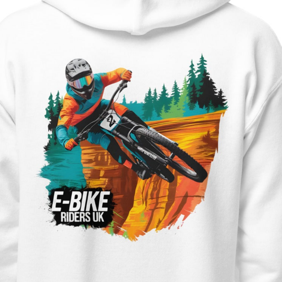 Youth E-bike riders U K heavy blend hoodie