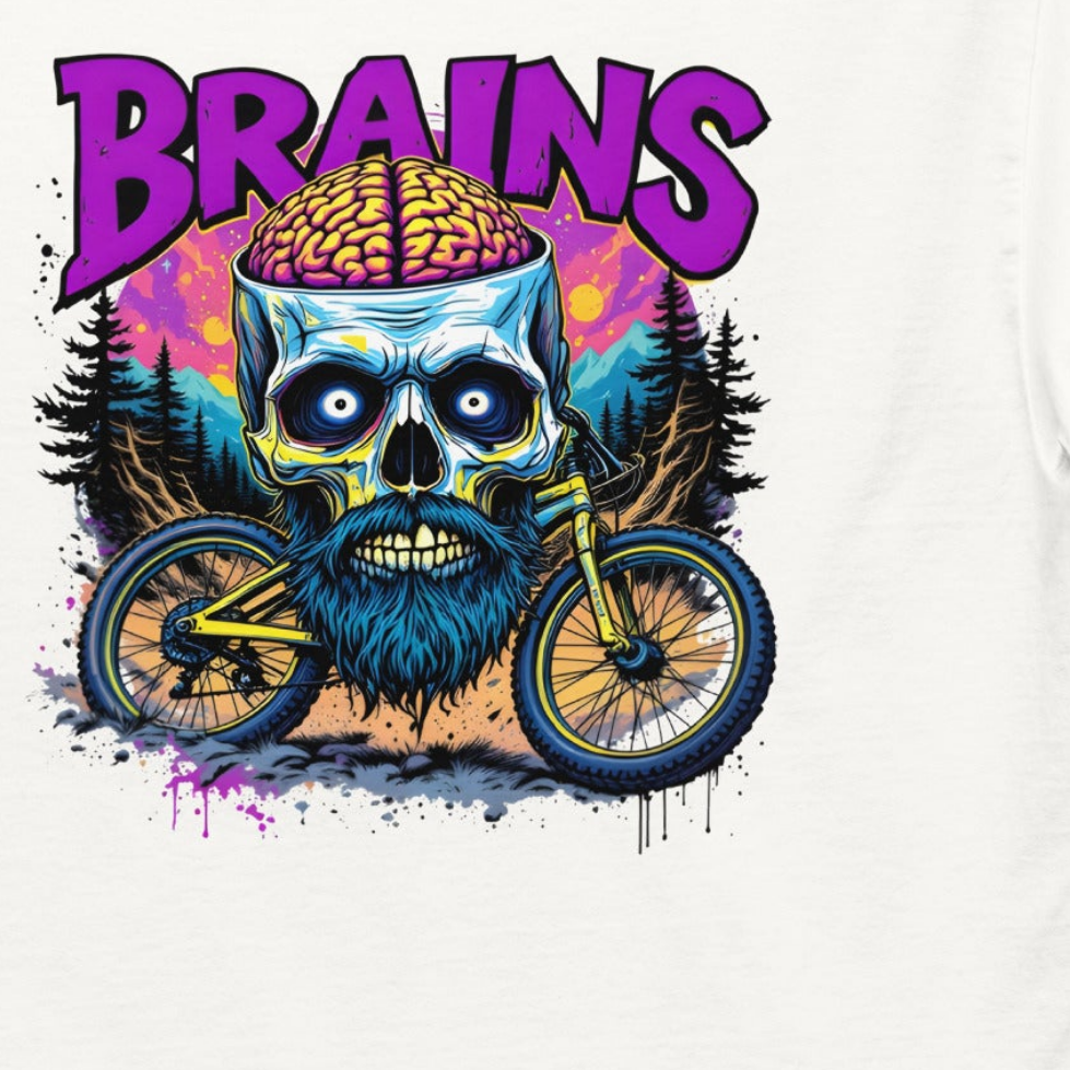 Unisex Brain's rider selection rear dbl print classic tee