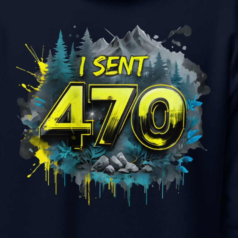 Youth Yellow I sent the 470 trail Heavy blend hoodie