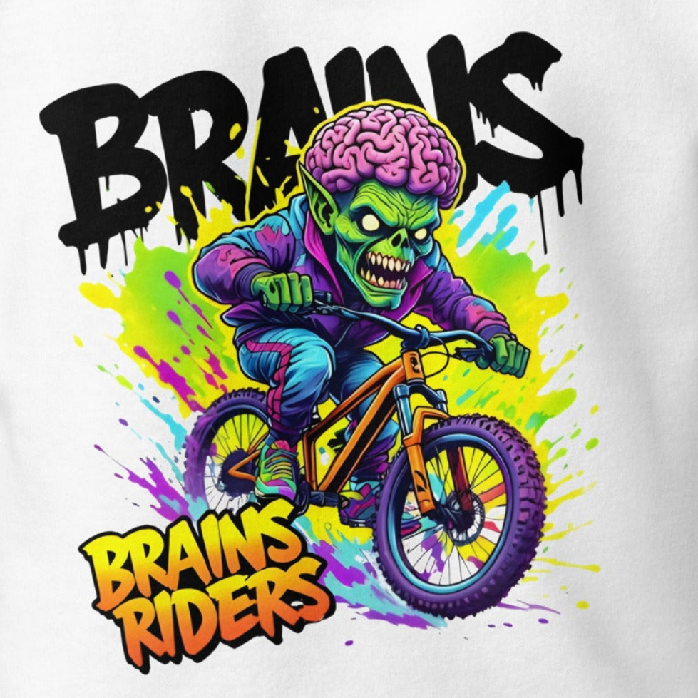 Unisex Brains riders on mtb design premium Hoodie