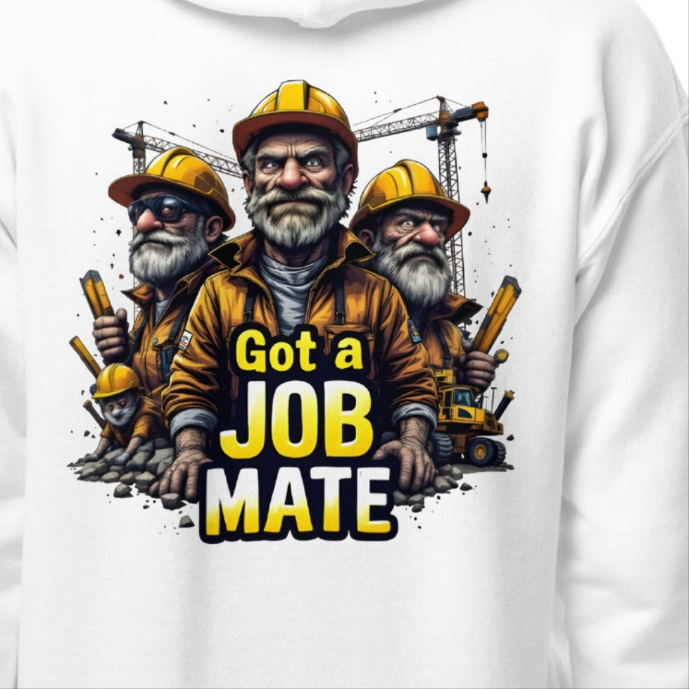 Youth Unisex Workman's funny have you got a job mate heavy blend hoodie