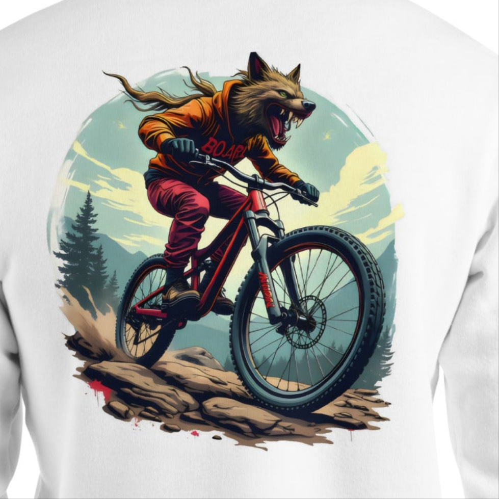 Unisex Wolfman rides Hoodie