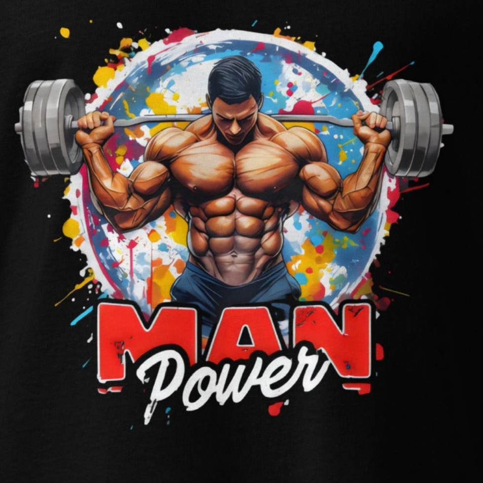 Oversized MAN'S Power premium heavyweight t-shirt