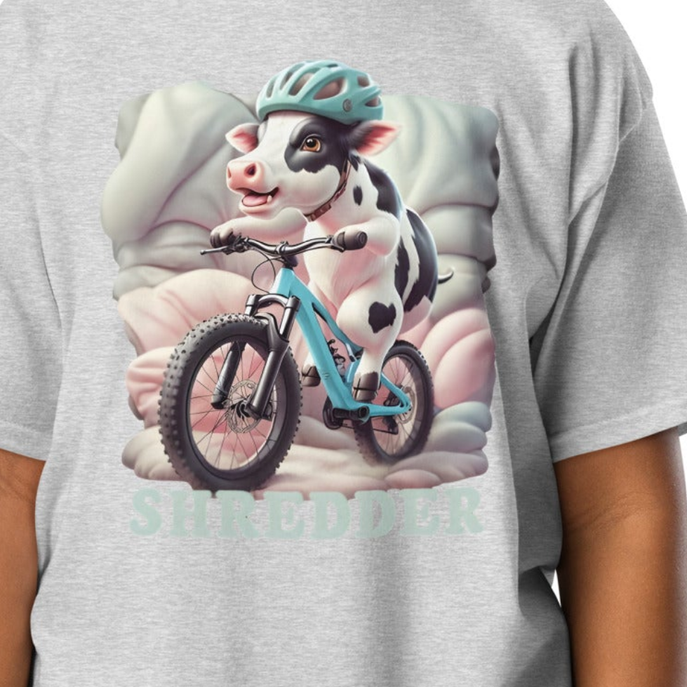 Youth Cow shredder 100% Cotton classic tee