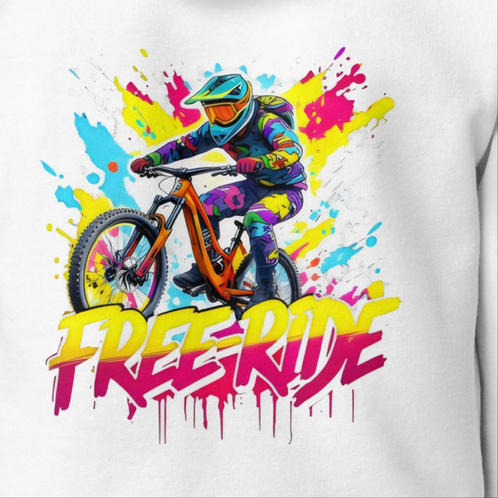 Unisex Graffiti style free ride premium Hoodie
