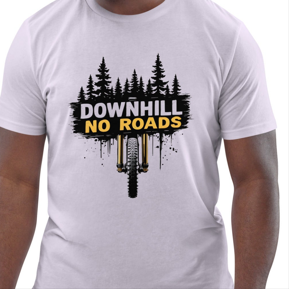 Unisex Downhill no roads riders selection organic cotton t-shirt