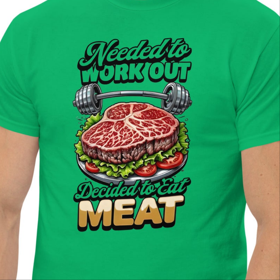 Unisex Workout fitness Japanese waggon Steak classic tee