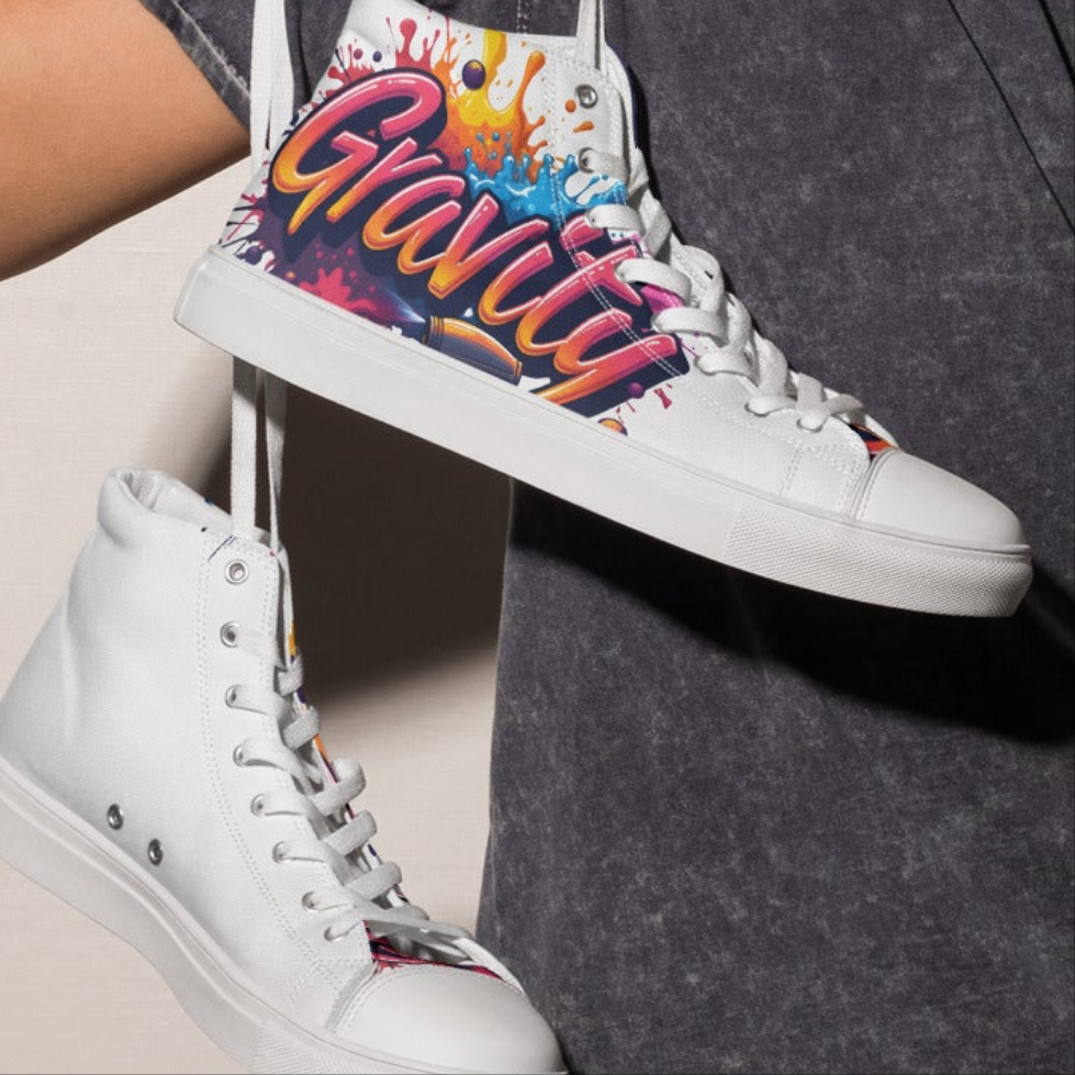 Men’s high top Gravity canvas shoes