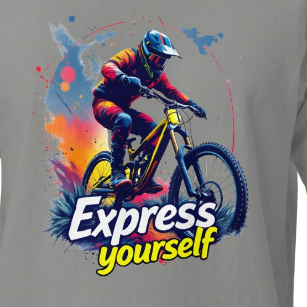 Unisex MTB express yourself garment-dyed heavyweight t-shirt