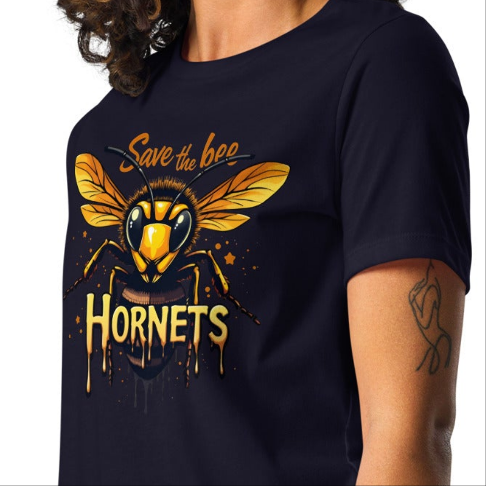 Women's Save the bees from the Hornets Relaxed T-Shirt