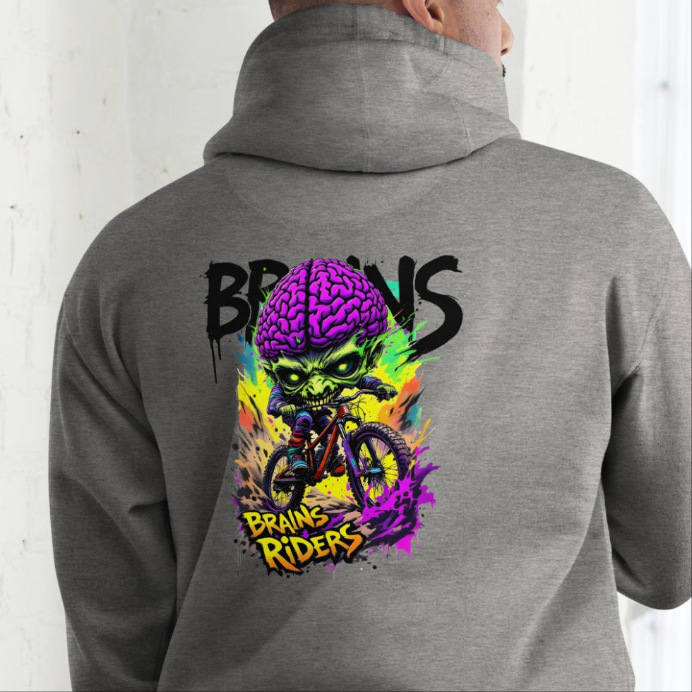 Unisex Brain riders premium single print Hoodie