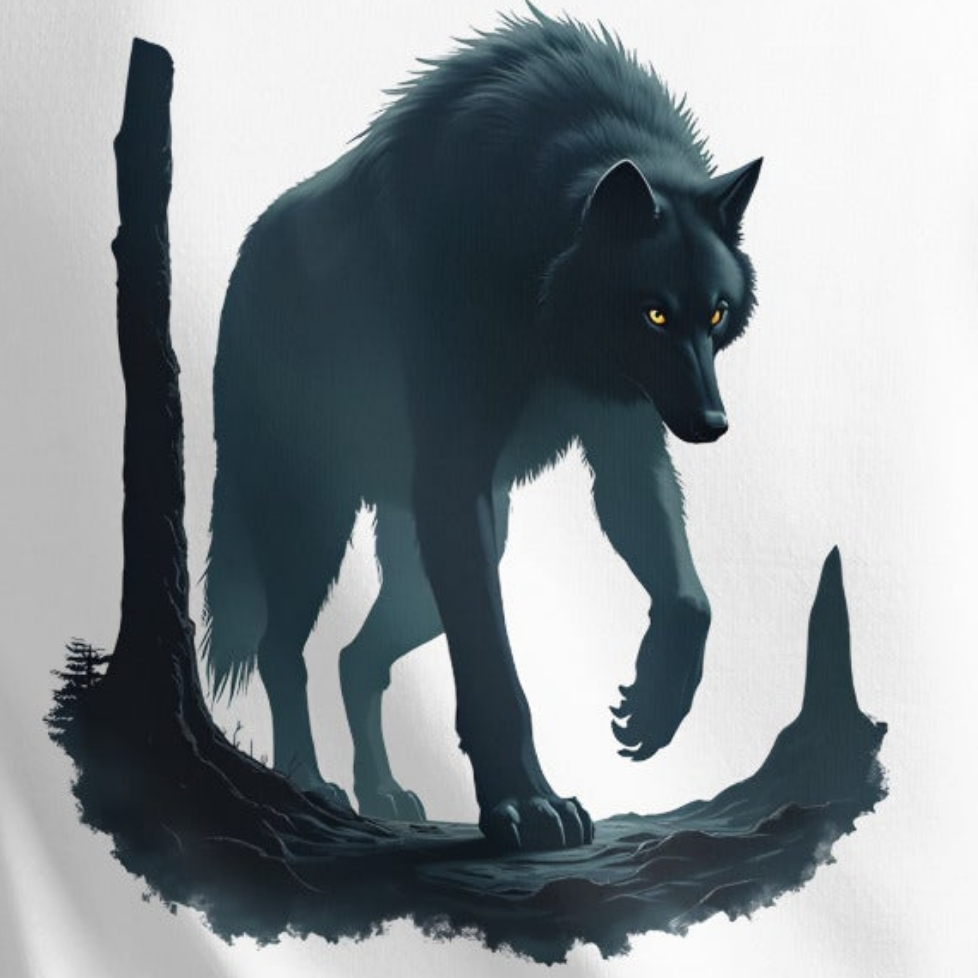 Unisex Unisex Shadow Wolf classic tee Hoodie