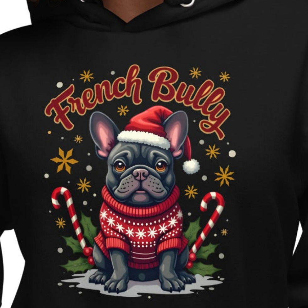 Unisex Christmas Frenchy with candy cane Premium Hoodie