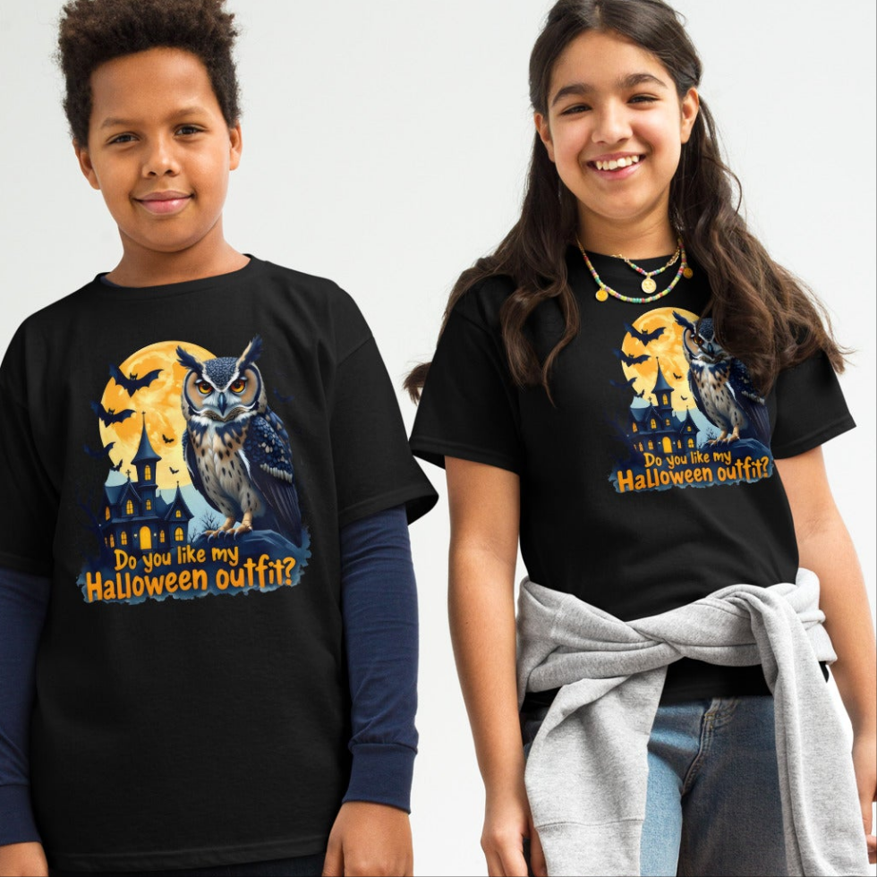 Youth Spooky Halloween Owl classic tee