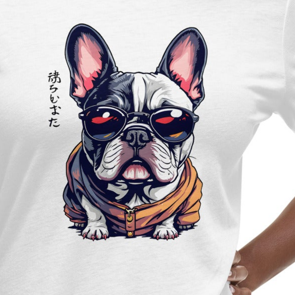 Women's Frenchy bulldog Japanese style Relaxed T-Shirt