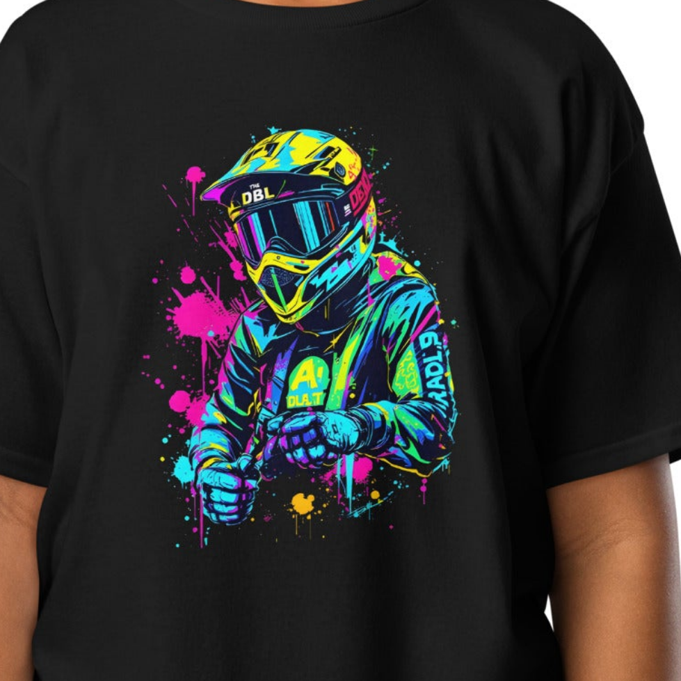 Youth Psychedelic bike art classic tee