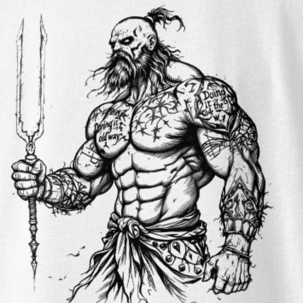 Oversized Twin print Respect the fellow man heavyweight t-shirt