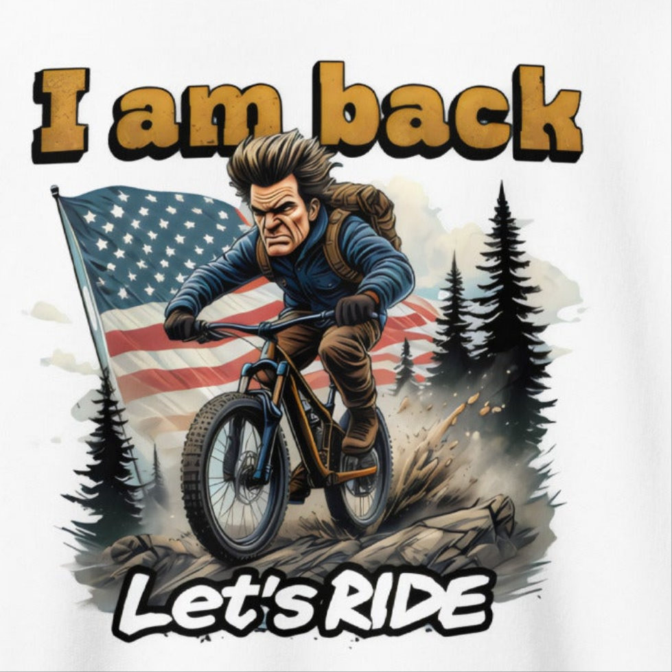 Unisex USA style I'm back let's ride heavy blend zip hoodie