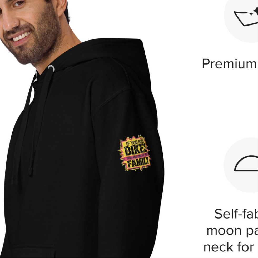 Unisex If you ride bikes you are one of the family classic cotton Hoodie