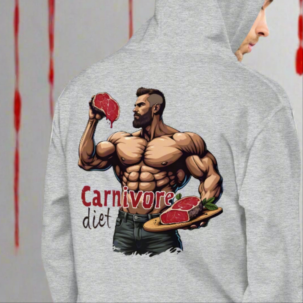Men's carnivore diet Hoodie