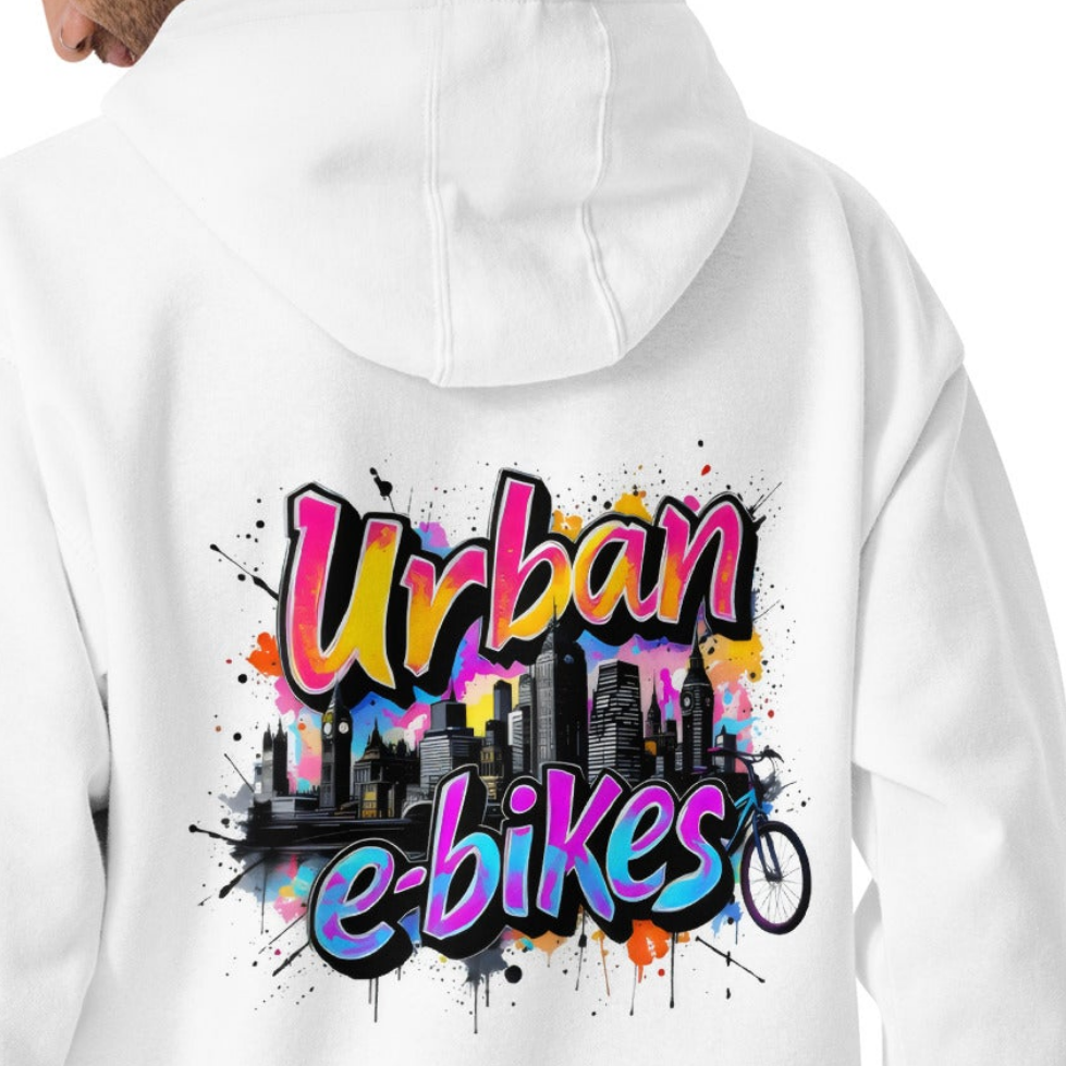 Unisex London graffiti Urban e-bikes Hoodie