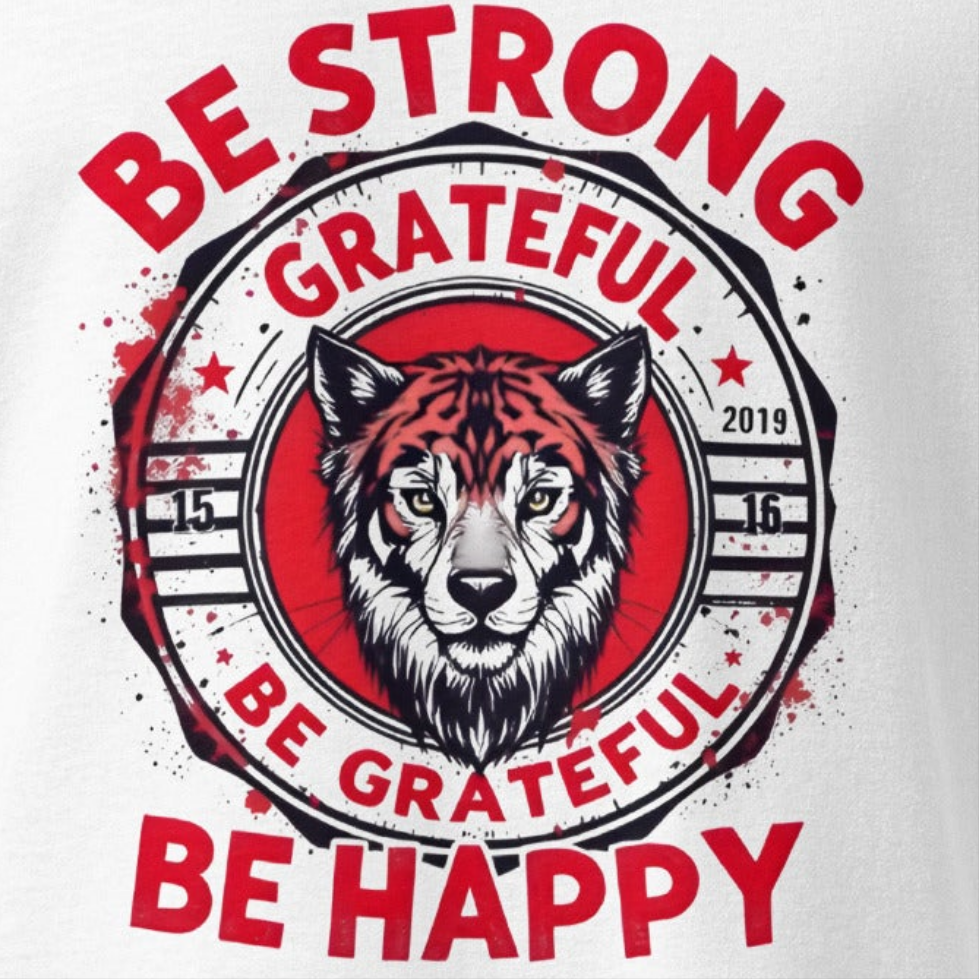 Oversized Be strong be grateful be happy heavyweight t-shirt