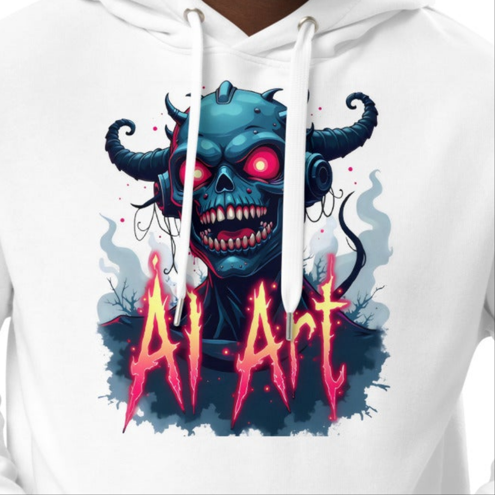 Premium Monster AI art eco hoodie