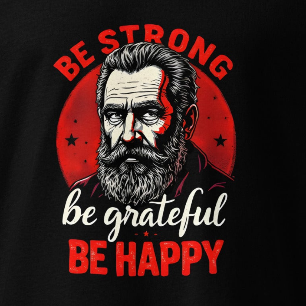Oversized Be strong be grateful be happy heavyweight t-shirt