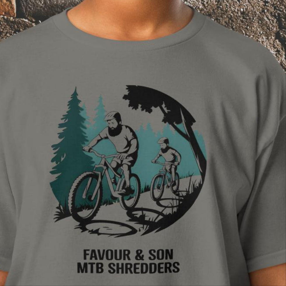 Youth Father and son illustrated style classic tee