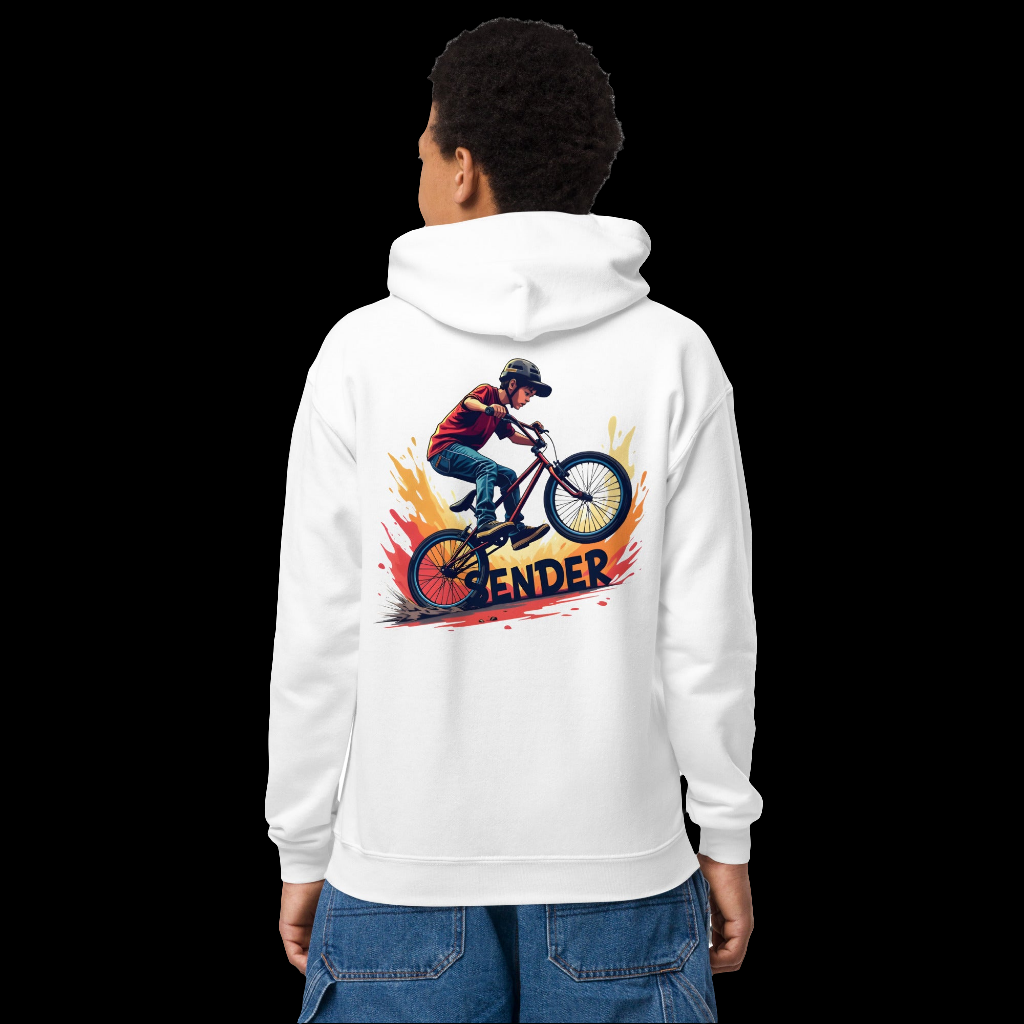 Youth BMX sender rad splash heavy blend hoodie
