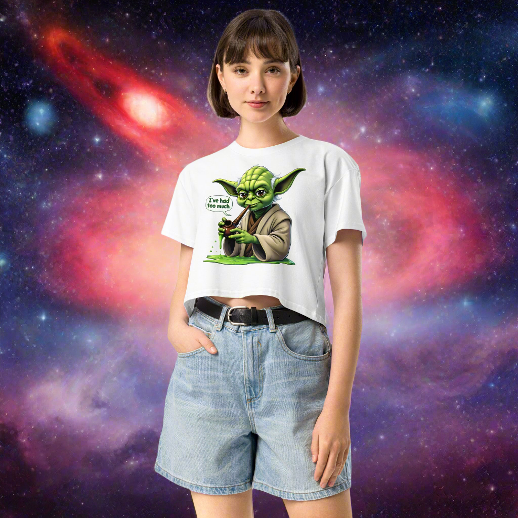 Women’s Yoda I've had too much crop top