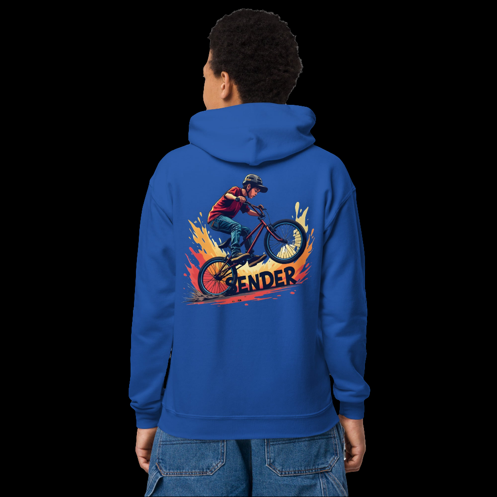 Youth BMX sender rad splash heavy blend hoodie