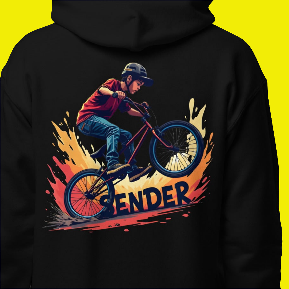 Youth BMX sender rad splash heavy blend hoodie
