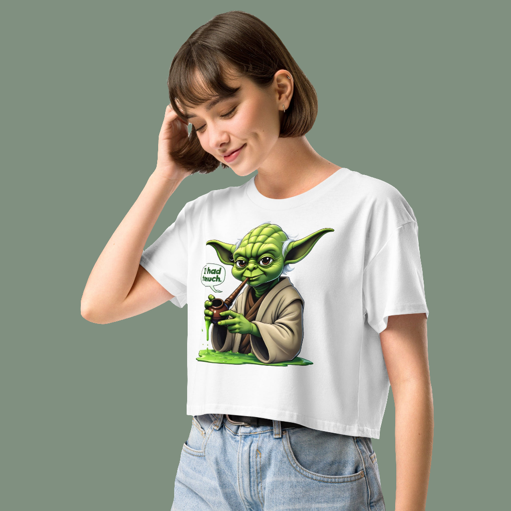 Women’s Yoda I've had too much crop top