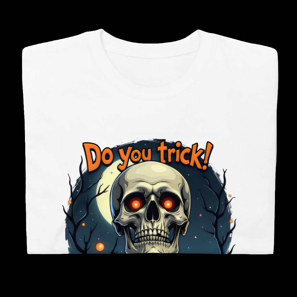 Short-Sleeve trick or treat skeleton Unisex T-Shirt