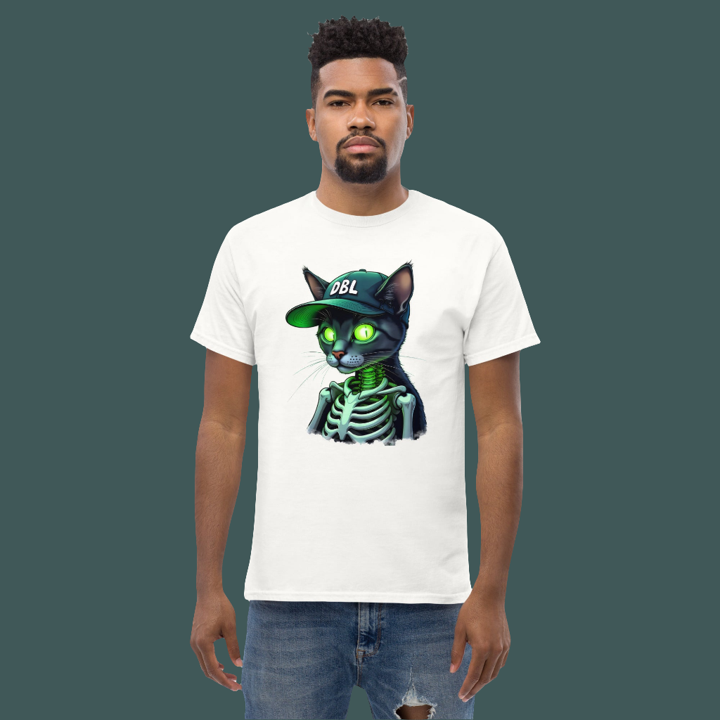 Unisex Zombie Green Illuminated cat classic tee
