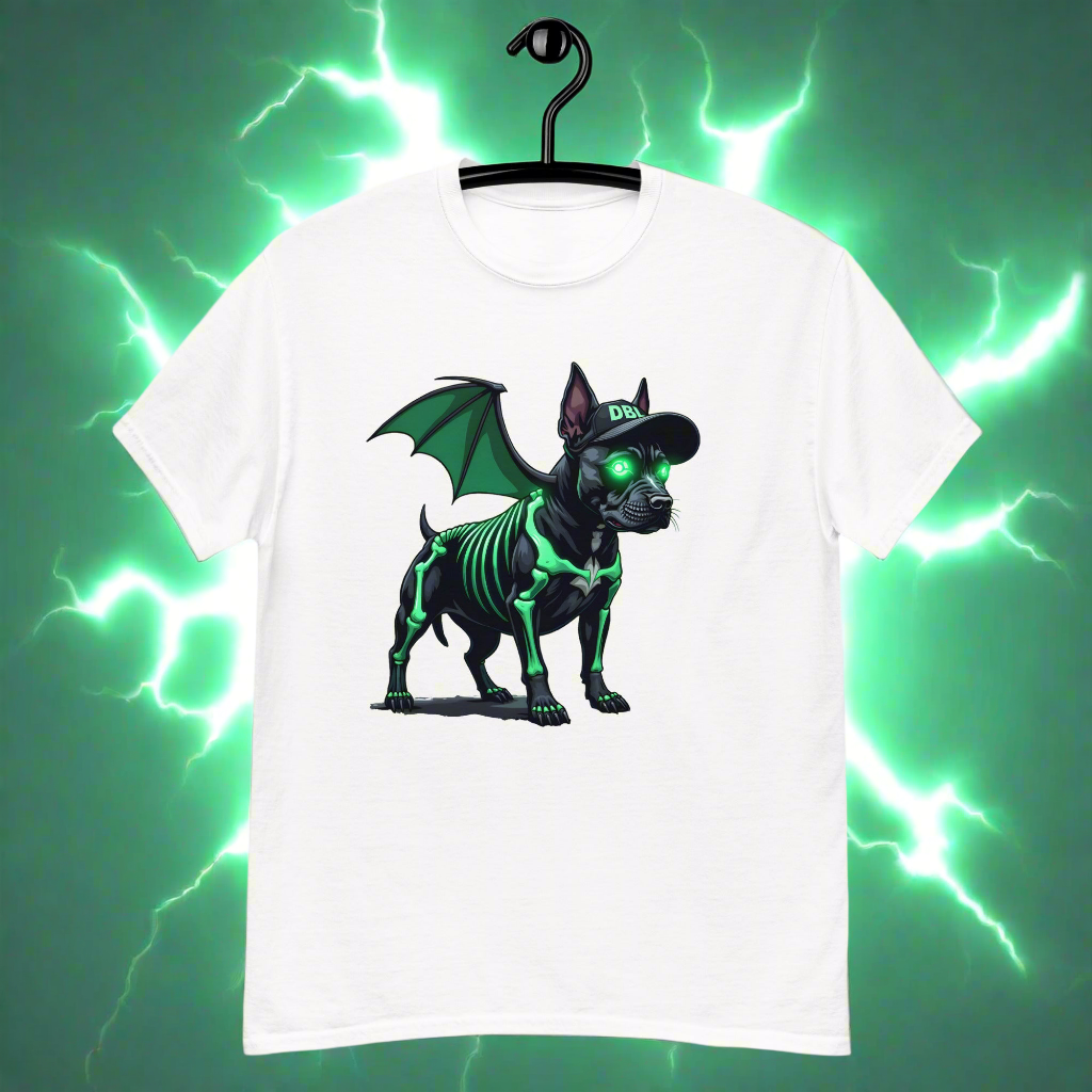 Unisex Zombie Green Bat dog classic tee