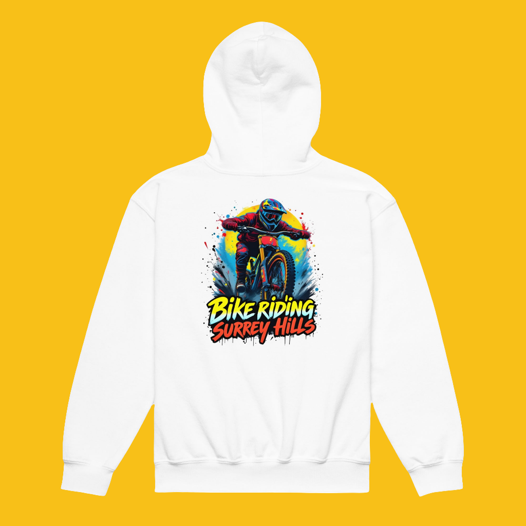 Youth Unisex bike riding Surrey Hills heavy blend hoodie