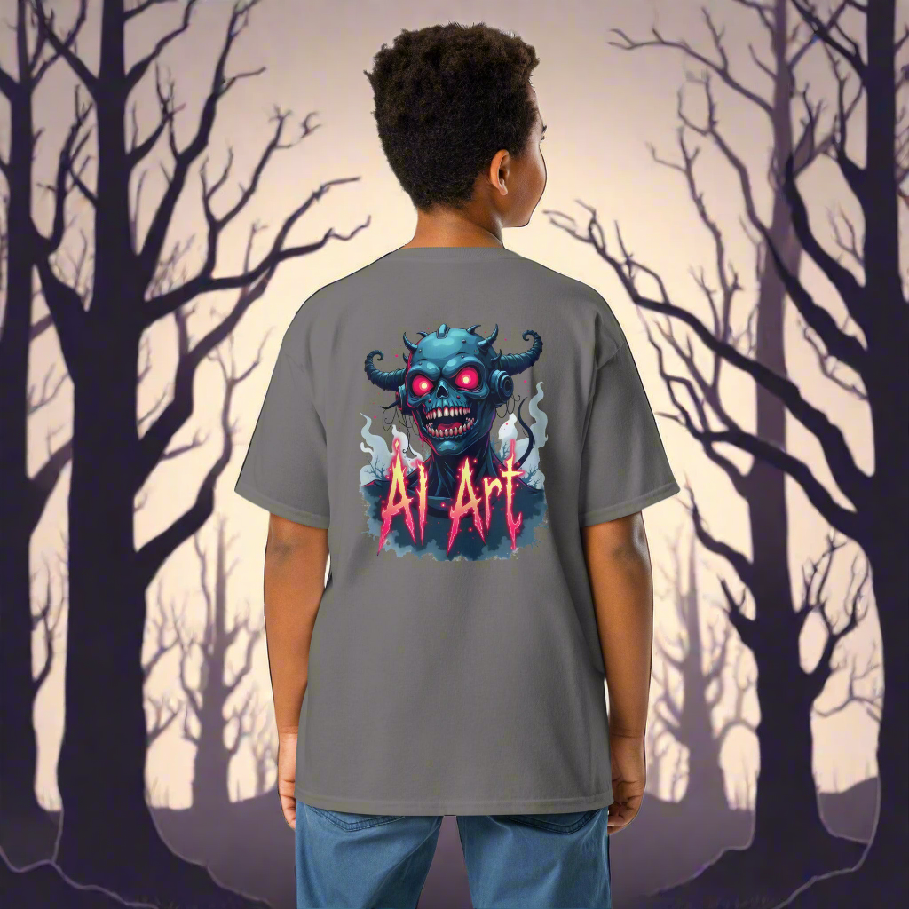 Youth Twin print AI Monster Arts series 2 classic tee