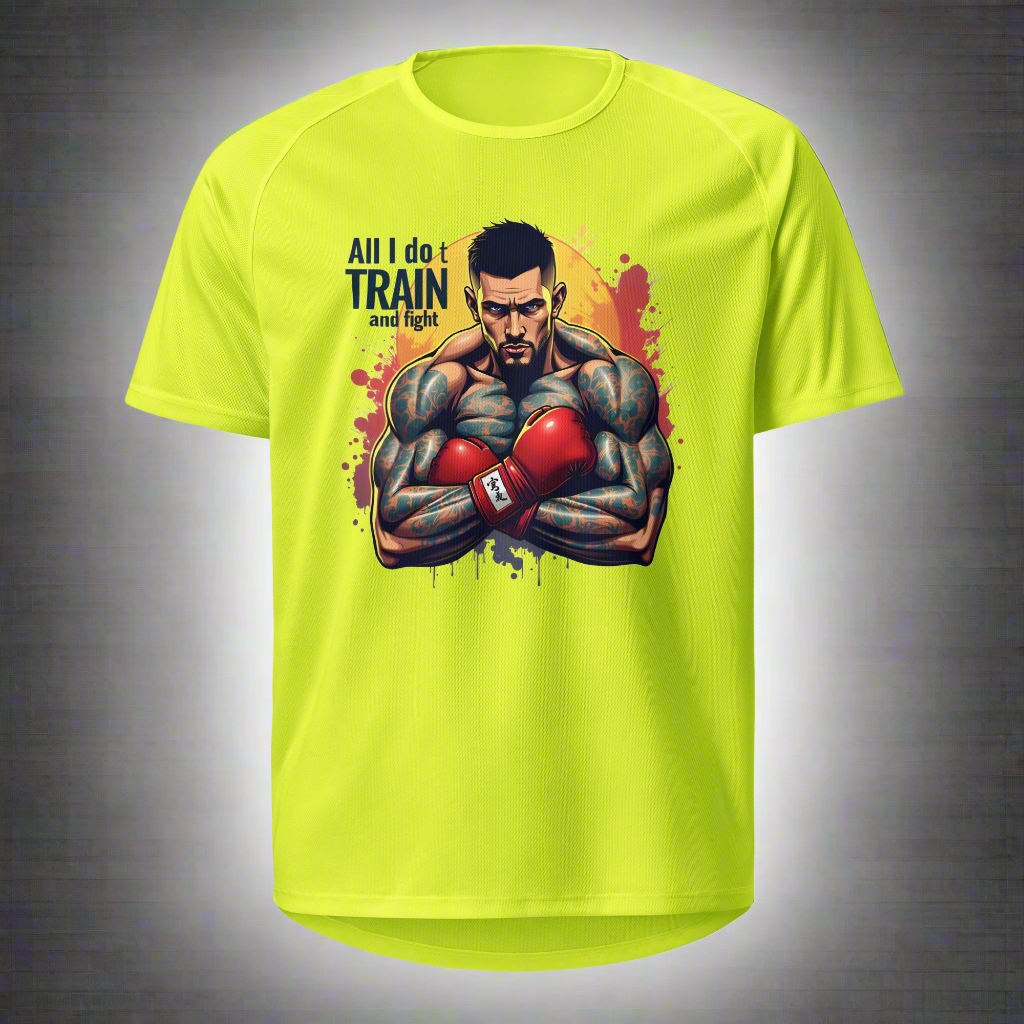 men's all I do t is Train and Fight sports jersey