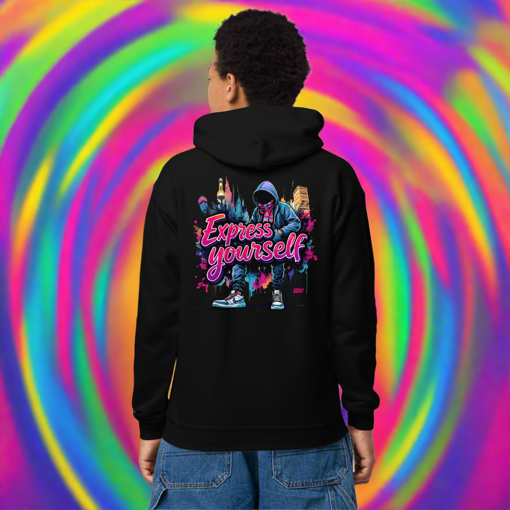 Youth Unisex Express yourself cotton heavy blend hoodie