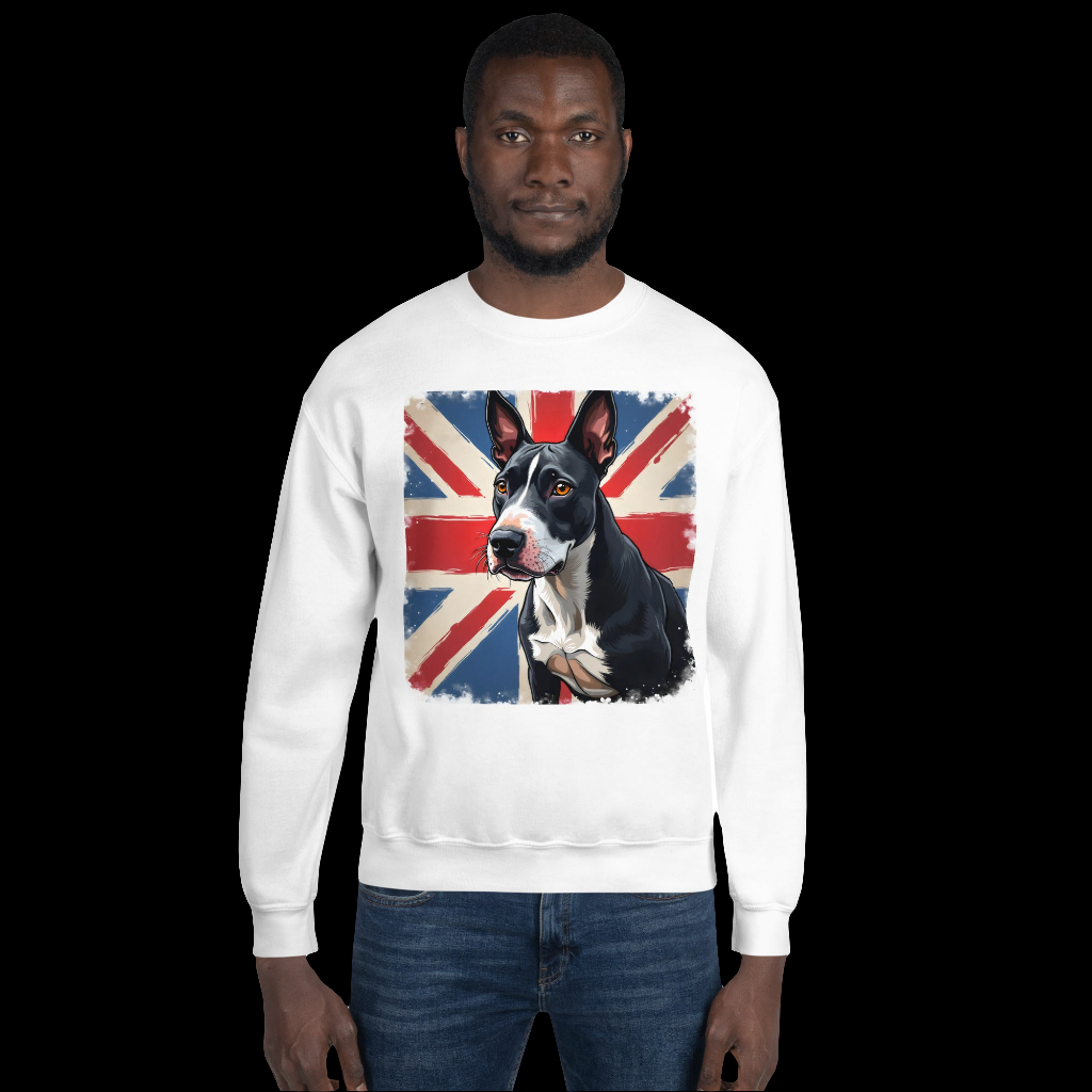His & hers British flag bull terrier classic Sweatshirt