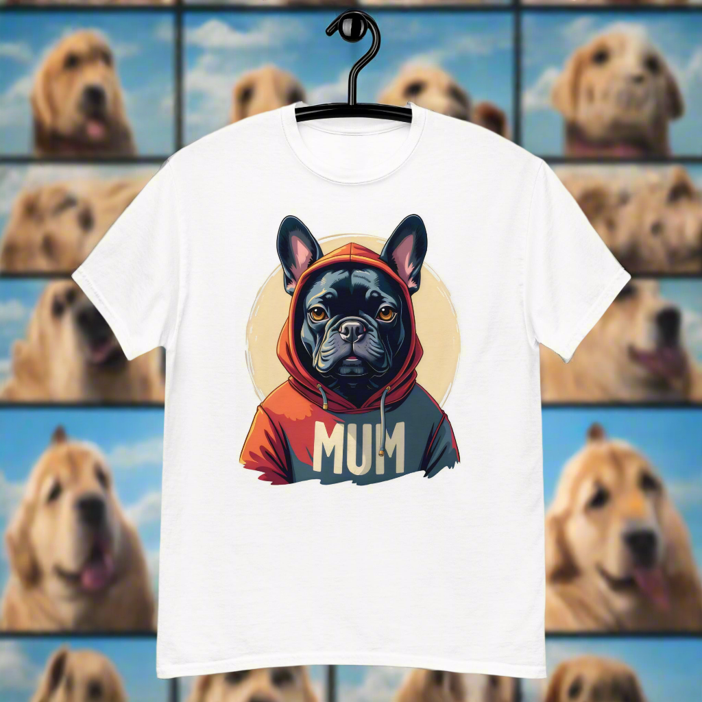 Unisex Black French bulldog classic tee