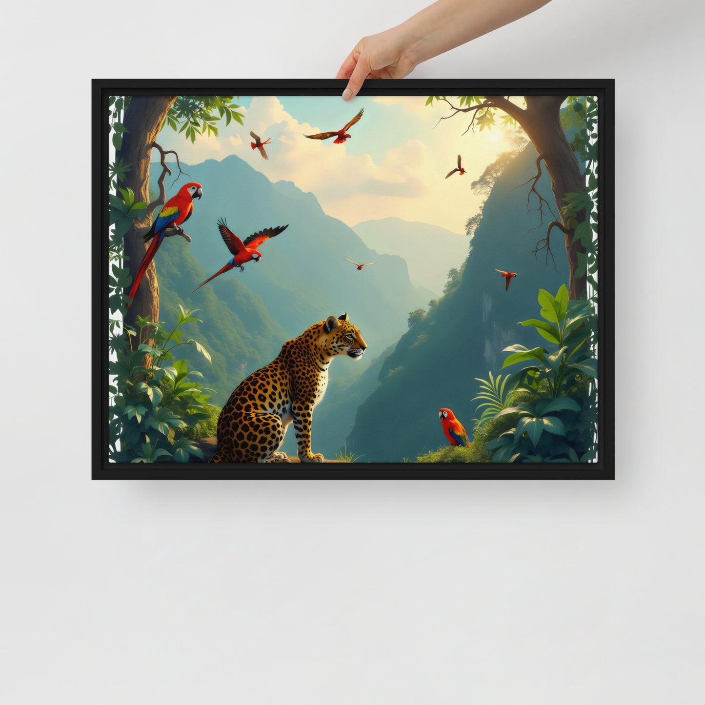 The beauty of nature Framed canvas