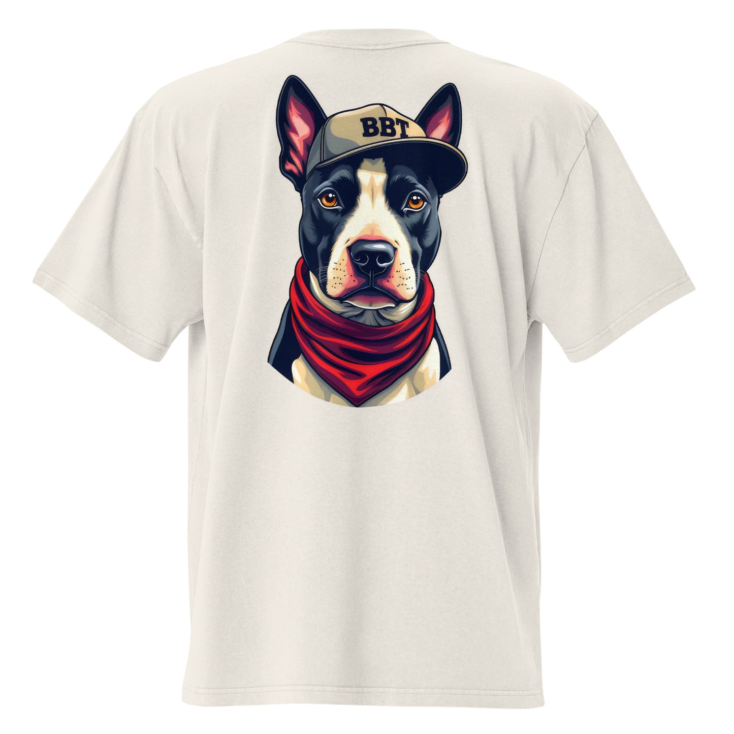 Oversized English bull terrier tee faded t-shirt