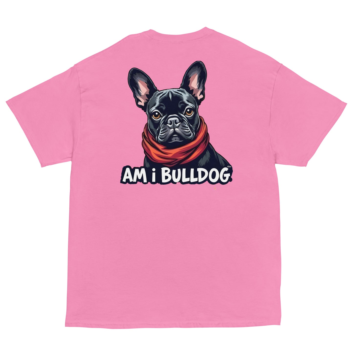 Women's twin print pug French bulldog classic tee