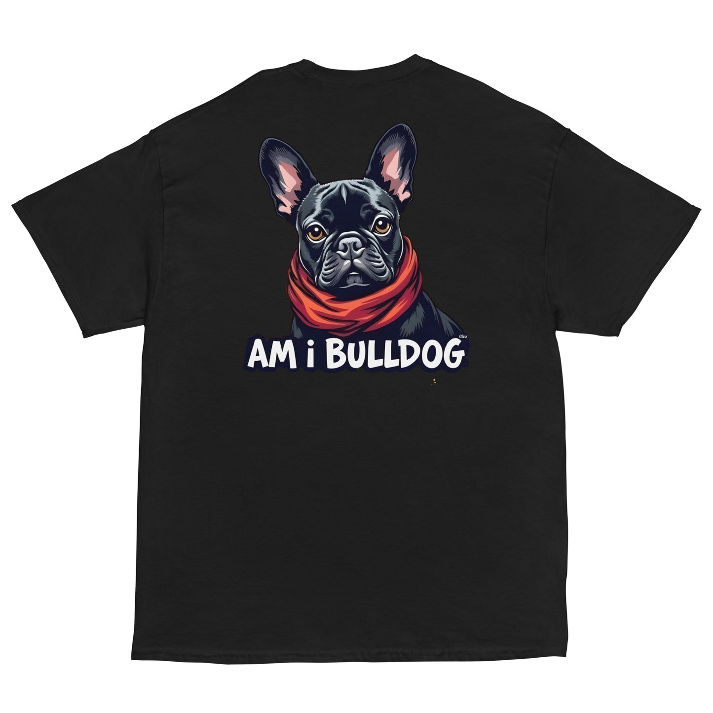 Women's twin print pug French bulldog classic tee