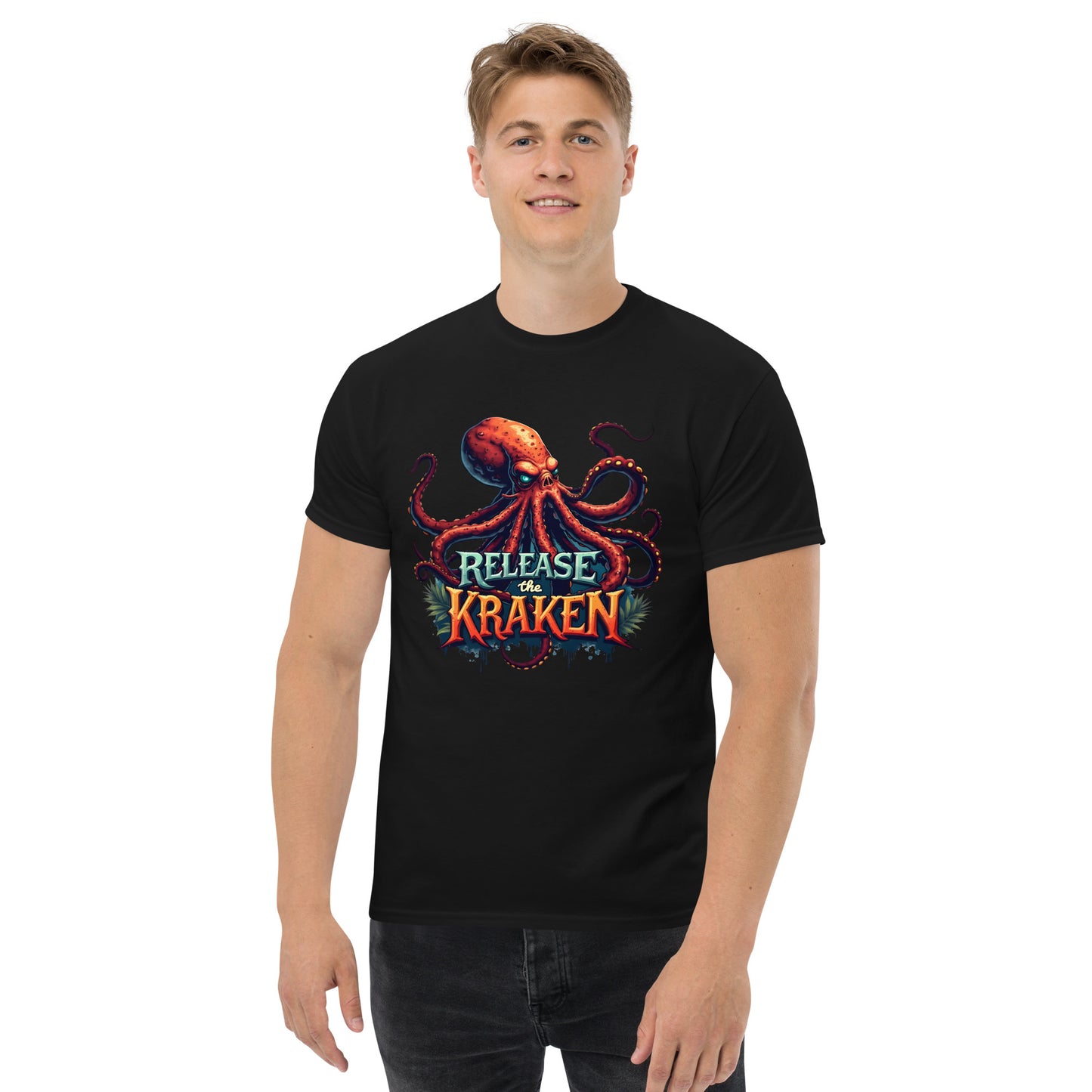 Men's released a Kraken classic tee