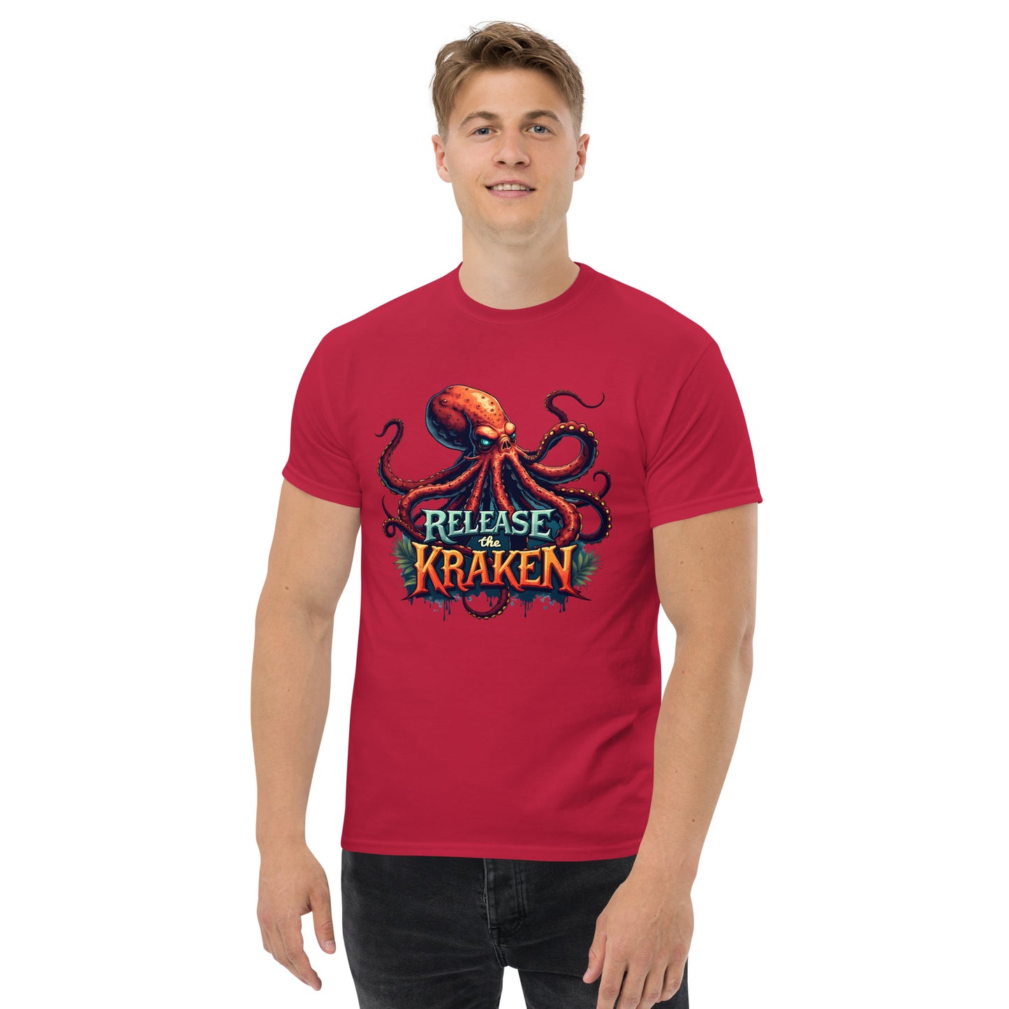 Men's released a Kraken classic tee